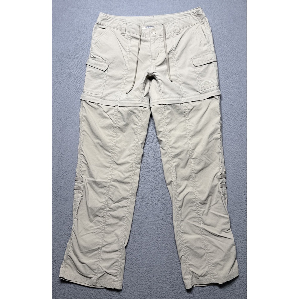 The North Face Paramount Convertible Pants Womens 6 (30x31) Tan Roll‎ Up Hiking